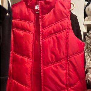 Merona Bright Red Quilted Puffer Vest
